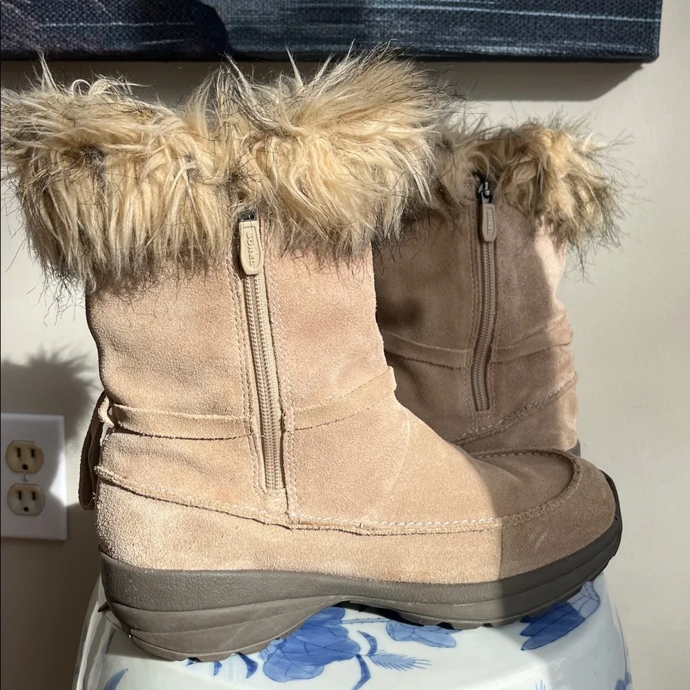 Sorel‎ Northern Lite Boots Zipper Suede Faux Fur Winter Thinsulate